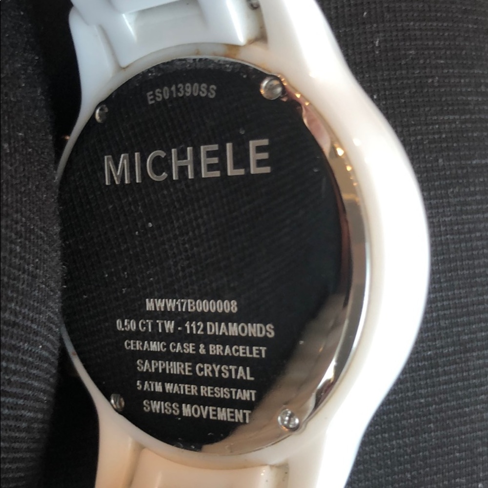 MICHELE Ceramic Diamond rose gold watch - Picture 5 of 6